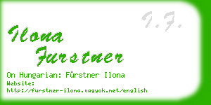 ilona furstner business card